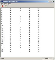 Free Permutation Program screenshot